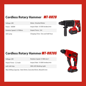 20V Combo kit điện tác động điều khiển khoan máy mài góc không dây đa-công cụ qua lại Saw Jig Saw ROTARY búa công cụ thiết lập - Product Image 2