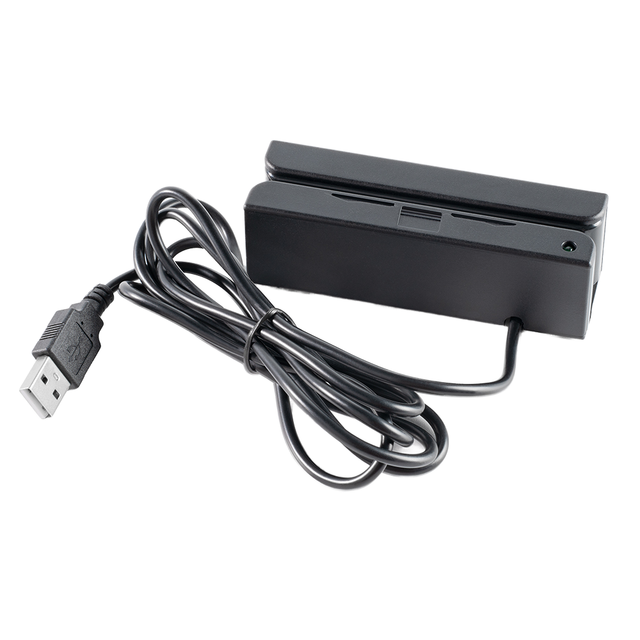 MSR100 USB Magnetic Card Reader Plug & Play for POS System | VIP Membership Card Swiper | Credit Card & Loyalty Card Reader