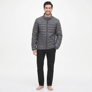 Customized Logo Men's Puffer Jackets Factory-Made with Latest Design and Adjustable Price Canvas Fabric - Product Image 1