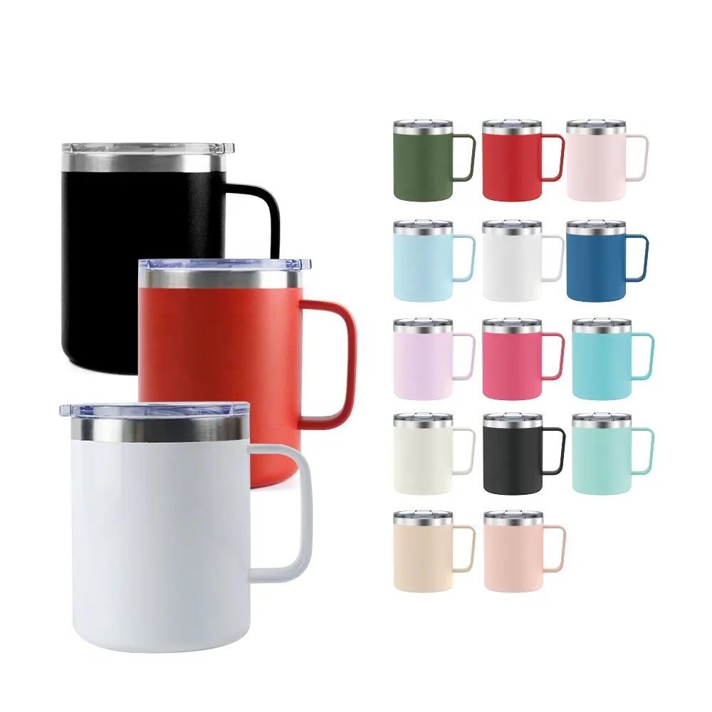 12oz Vasos Termicos Rtic Café Thermo Mug Viagem Copo Isolado De Aço Inoxidável Vácuo Tumbler Wei Cheng Com Punho