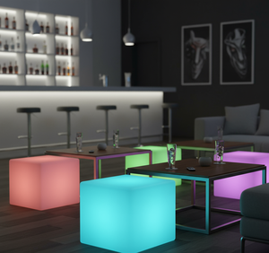 LED <strong>Bar</strong> Furniture Colorful LED <strong>Bar</strong> Glow Cube Chair <strong>Stools</strong> for Dining Outdoor Living Room Home <strong>Bar</strong> Hotels - Product Image 3