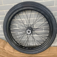 Neumáticos de Carretera 70/90-17 90/80-17, Llantas Supermoto Cromadas de 17 Pulgadas CNC para Bicicleta Eléctrica Sur-Ron Light Bee X LBX, Juego Completo
