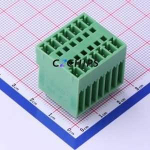 KF2EDGVH-3.5-2*7P Plug-in Terminal Block Through hole,P=3.5mm Connector Board-to-Board / Socket - Closed 2x7P 3.5mm Green - Product Image 1