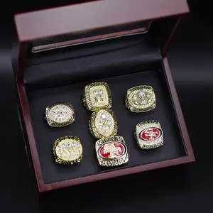 NFL Superbowl 1981 1984 1988 1989 NFC 1994 2012 2019 San Francisco 49ers 7 Set Cincin Kejuaraan