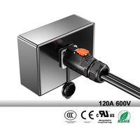 Connecteurs étanches IP67 Jnicon MJ32, connecteur de puissance maximale 120A, câble électrique, connecteur de batteries de stockage d'énergie solaire