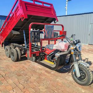 Tricycle Utilitaire à Benne 350cc, Moto Tricycle de Chargement à 9 Roues pour le Fret avec Double Essieu Arrière - Product Image 3