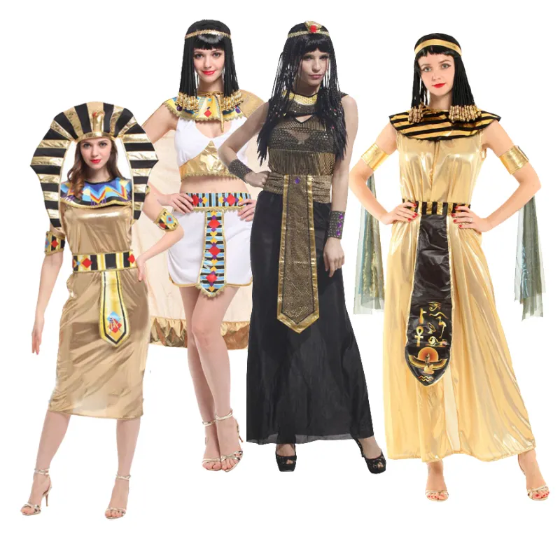 हैलोवीन पार्टी महिलाओं मिस्र के <span class=keywords><strong>देवी</strong></span> क्लियोपेट्रा प्राचीन मिस्र कॉस्टयूम ARPC-004