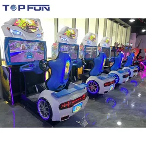 Desain terbaru peralatan hiburan koin dioperasikan Arcade Racing Simulator mesin mobil mengemudi permainan mesin