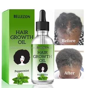 BELLEZON Custom Logo 100% Natural Serum Drops Hair Oil Good Effect 60ml Peppermint Hair Growth Oil