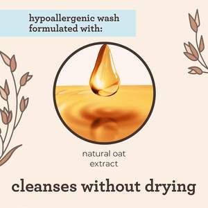 Shampooing et Gel Douche 2-en-1 Marque Blanche Sans Larmes Hypoallergénique Doux pour Usage Quotidien Sans Savon avec Avoine - Product Image 3