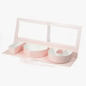 특별한 디자인 핑크 I 마음 편지 모양의 포장 꽃 상자 꽃 상자 어머니의 날