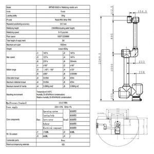 Automatice su Paletización con el Brazo Robótico Móvil Motorizado BRTMD193001A. Soporta 30 kg y llega hasta 2350 mm. Personalización de Carga Útil Disponible - Product Image 3