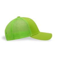 Gorra de malla de camionero Lisa ajustable al por mayor, gorra de malla con logotipo de parche bordado 3D, gorra de camionero de sarga de algodón