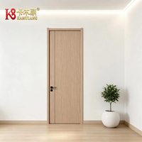 Portes intérieures modernes en bois massif composite MDF mélaminé polymère, isolation acoustique, construction durable, garantie 1 an, salon, hôtel