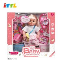 Ensemble de docteur pour bébés et enfants ITTL, jouet éducatif en plastique de dessin animé avec poupée de 12 pouces pour les enfants de 5 à 7 ans, modèle M0374348