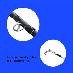 Chine Weihai tiges de poisson-chat en carbone personnalisées 7'6''/8 '2 pièces en verre S pour le prix de la pêche en rivière et en ruisseau - Product Image 2