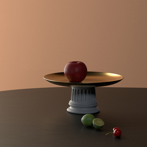 Trung Quốc Nhà Sản Xuất Tùy Chỉnh Xi Măng Sang Trọng Bắc Âu Nhà Bếp Trái Cây Khay Trang Trí Vàng Bê Tông Lưu Trữ Khay Chủ - Product Image 2