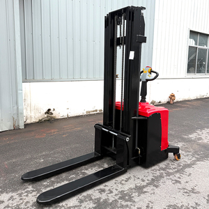 1.5トン、2トン電動パレットトラックスタッカー、110v/220vセルフローディング油圧スタッカー、工場卸売電動ウォーキー式スタッカー - Product Image 1