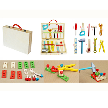 Многофункциональная обучающая деревянная коробка «сделай сам», детский набор инструментов ручной работы для самостоятельной сборки, игрушки