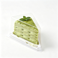 Emballage en blister transparent en PET de qualité alimentaire, vente en gros d'usine, résistant à l'humidité, recyclable, pour pizza, sushi, gâteau, sandwich, crêpe