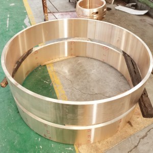 Bagues de plaque coulissante sans huile autolubrifiantes en bronze Conception à bride pour réduire l'usure par friction Plaques avec P autolubrifiant - Product Image 5