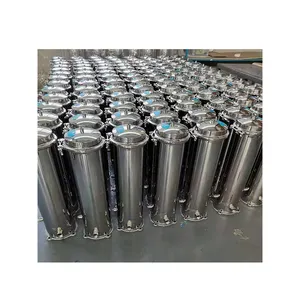 Produzione professionale 5 core 20 pollici SS304 tipo di morsetto macchina filtro serbatoio per acqua potabile acqua minerale