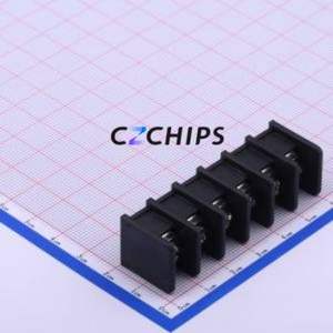 DBT30C-9.5-6P-BK-P Barrier Terminal Block Through hole Component (THT),P=9.5mm Connector Two Sides 9.5mm 1x6P Straight Pin - Product Image 2