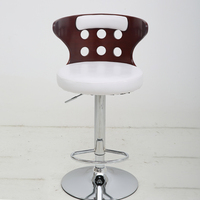 Tabourets de bar réglables en hauteur FlameGlow au design moderne, siège en cuir PU, base chromée, meubles pour bar à domicile, modèle J35 1