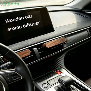 Penyegar Udara Mobil Aroma Diffuser Klip Ventilasi Kayu, Tempat Minyak Esensial Aromaterapi dengan Stik Diffuser Serat - Product Image 1