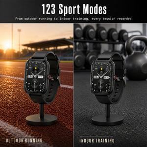 Montre connectée AMOLED à écran rectangulaire de 1,93 pouce, 368 x 448, couronne rotative, 123 modes sportifs, appels Bluetooth, oxymètre de <span class=keywords><strong>sang</strong></span>, Z207 - Product Image 2
