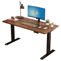 Bureau de travail électrique personnalisable avec un seul moteur, cadre de table d'ordinateur intelligent, support de jeu électrique, traitement personnalisé