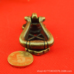 <b>Antique</b> Drawer Handle Zinc Alloy Single Hole Geometric Cabinet Pull B73 Traditional Furniture Hardware - Product Image 3