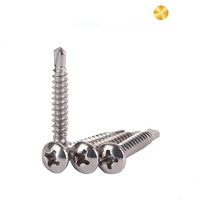 Vis autoperceuses pour cloisons sèches en acier inoxydable 304/316/410, tête fraisée métrique, cruciforme, zinguées, vente en gros