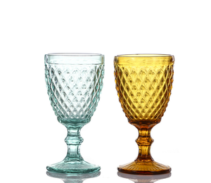 Bán Buôn Cổ Điển Nổi Phong Cách Châu Âu Retro Rượu Vang Thủy Tinh Màu Thủy Tinh Cốc - Product Image 5