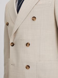 2025 hommes britannique Savile Street Style <span class=keywords><strong>chirurgien</strong></span> poignets mode <span class=keywords><strong>Costume</strong></span> Double boutonnage mariage smoking 2 pièces <span class=keywords><strong>costume</strong></span> ensemble pour hommes - Product Image 3