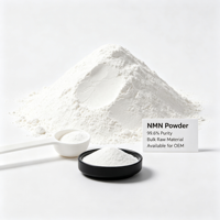 Poudre de NMN en gros, 99% pure, bêta-nicotinamide mononucléotide, CAS 1094-61-7, prix de gros pour les fabricants