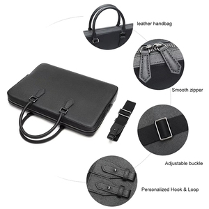 Genuine Leather Men's Business Executive <b>Briefcase</b> Messenger <b>Bag</b> Portable Soft Leather <b>Laptop</b> <b>Bag</b> - Product Image 6