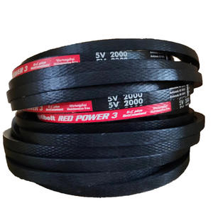 Courroies de transmission Optibelt RED POWER 3 résistantes aux hautes températures (100°C) en PVC et caoutchouc, courroie de distribution HTD importée 5V850/1250 - Product Image 1