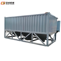 Silo à ciment horizontal personnalisé de 45 m³ avec convoyeur à vis électrique pour le stockage de cendres volantes - Usine Guancheng