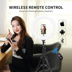 Tik Tok 18 pouces LED Selfie anneau de remplissage lumière de maquillage équipement de Studio de <span class=keywords><strong>photographie</strong></span> pour le streaming pour le maquillage et l'éclairage - Product Image 5