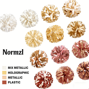 <span class=keywords><strong>Pon</strong></span> <span class=keywords><strong>Pon</strong></span> per Cheerleading in Plastica Multicolore a Prezzo di Fabbrica, Accessori con Finitura Opaca e Metallizzata, con Manico a Bastone - Product Image 1