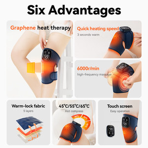 KEEPFIT Almohadillas Masajeadoras para Alivio del Dolor <span class=keywords><strong>de</strong></span> <span class=keywords><strong>Rodilla</strong></span> con Vibración y Calentador <span class=keywords><strong>de</strong></span> <span class=keywords><strong>Rodilla</strong></span> para la Circulación Sanguínea - Product Image 4