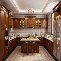 Armoires de cuisine CBMmart en bois massif de style Shaker avec charnières à fermeture douce et finition acrylique