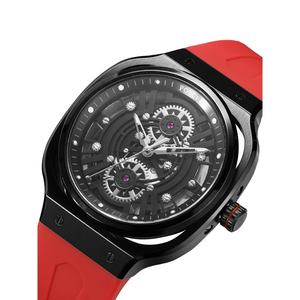 Reloj de silicona de cuarzo de lujo para hombre, esfera cuadrada de cristal de zafiro, ventana 5ATM, resistente al agua, caja rectangular luminosa, moda cuadrada - Product Image 5