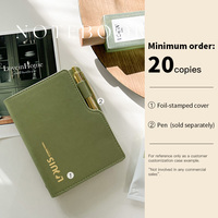Classeur à anneaux en cuir PU personnalisé A5/A7 classeur pour réunion d'affaires à couverture rigide premium planificateur de journaux pour filles femmes