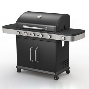 Parrilla de barbacoa de Gas para exteriores, 6 quemadores de hierro fundido de gran calidad, tamaño de 1380x555x1120mm - Product Image 4
