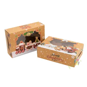 กล่องของขวัญกระดาษคราฟท์สวยหรู เหมาะสำหรับเทศกาลต่างๆ สามารถปรับแต่งได้ตามความต้องการ - Product Image 4