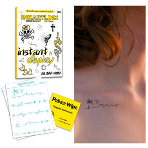 <span class=keywords><strong>Tatuaje</strong></span> Herbal de Ondas de Playa y Palmeras sin Agua, Estilo Vacaciones de Verano, Duración de 7 Días, <span class=keywords><strong>Tatuaje</strong></span> Semipermanente para Minoristas - Product Image 1