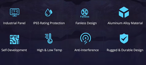 AOIコンピュータ21.5インチ容量性タッチタブレットPC Fanless 8GB 128GBストレージインダストリアルデスクトップJ4125/<span class=keywords><strong>i5</strong></span>-6th <span class=keywords><strong>CPU</strong></span> IP65パネルPC - Product Image 4