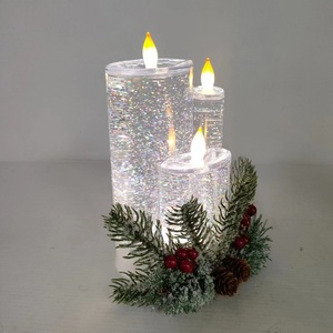 Décoration de fête de Noël 2024, lampe à bougie LED électrique, ornements de bureau, lumières de bougies - Product Image 4